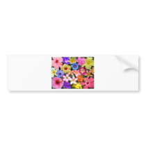 Tropical Flowers Bumper Sticker
