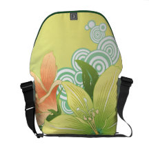Tropical Flowers Courier Bags