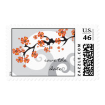 Tropical Flowers Fusion Swirl Save Date / RSVP / postage by fat_fa_tin Tropical Flowers Fusion Swirl Save Date / RSVP / postage