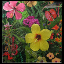 Tropical Flowers napkins