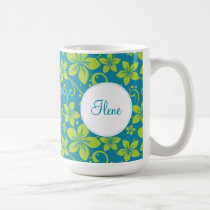 Tropical Flowers Personalized Mug