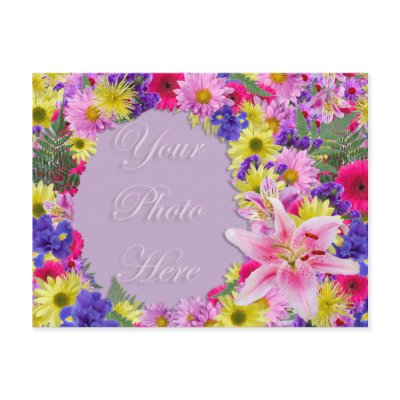 Beach Wedding Flowers on Tropical Flowers Picture Frame  Beach Wedding Postcards From Zazzle