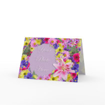 Tropical Flowers Picture Frame Greeting cards by beverlytazangel Tropical Flowers Picture Frame Greeting cards