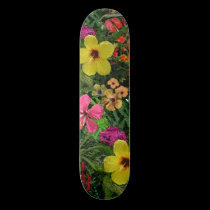 Tropical Flowers skateboards