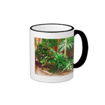 tropical foliage, fairchild tropical gardens, miam coffee mug