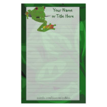 Tropical Frog Stationery