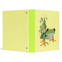 tropical frog vector design binders