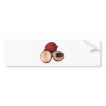 Tropical fruit - Lychee Bumper Sticker