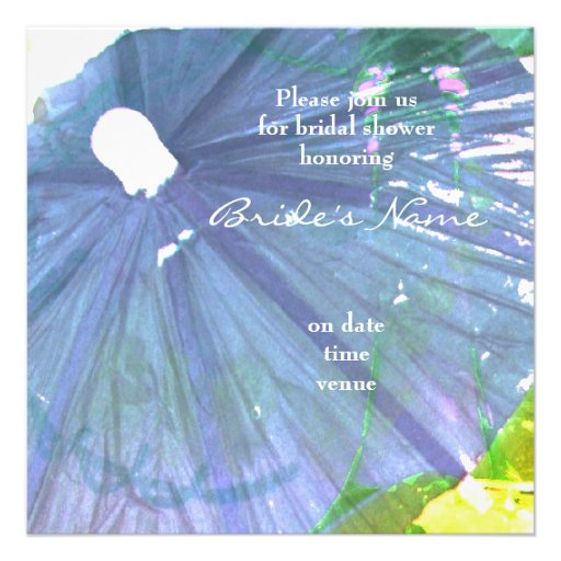 Tropical funky Cocktail glass bridal shower invite