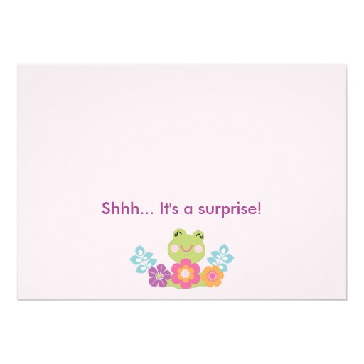 Tropical Garden/Animals Baby Shower Invitation