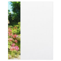 Tropical Garden by Lake Letterhead Design