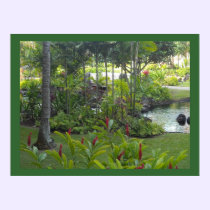 Tropical Garden Scene posters