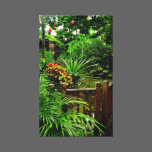 Tropical Garden Stretched Canvas Print canvas prints