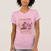 tropical garden tee shirt
