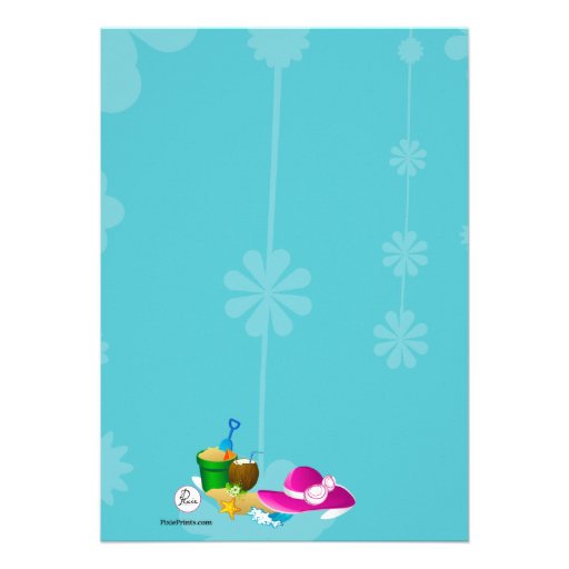 Tropical Get-Away Bachelorette Party Invitation