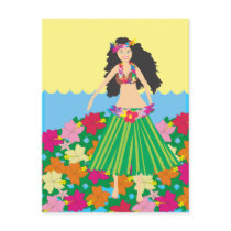 Tropical Girl Postcard