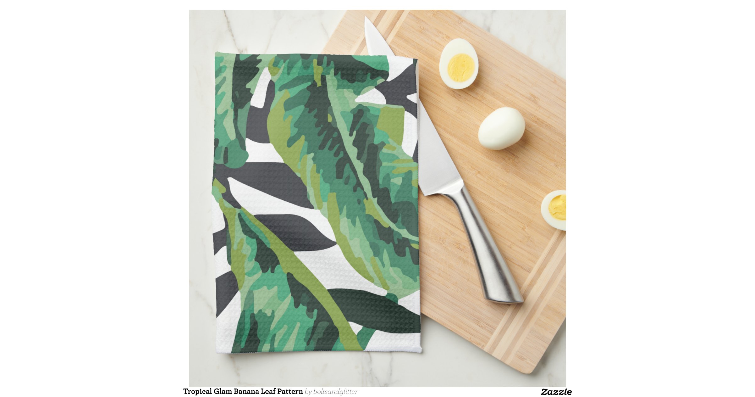 tropical_glam_banana_leaf_pattern_hand_towels