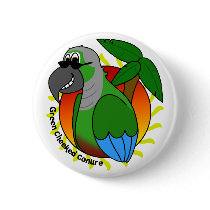 Tropical Green Cheeked Conure buttons by MenagerieMayhem Tropical Green Cheeked Conure buttons