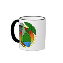Tropical Green Cheeked Conure Mug