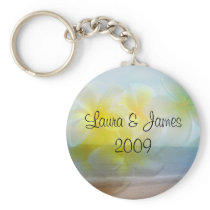 Tropical Haven Wedding Key Chain