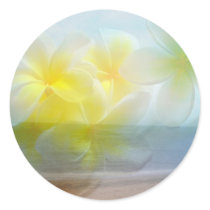 Tropical Haven Wedding Round Sticker