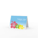 Tropical Hawaiian hibiscus flower thank you note card
