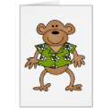Tropical Hawaiian Monkey cards