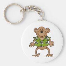 Tropical Hawaiian Monkey Key Chains