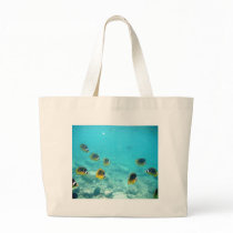 Tropical Hawaiian Underwater Fish Canvas Bags