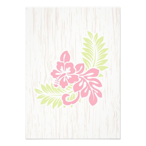 Tropical Hawaiian Wedding Invitation