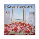 Tropical Hawaiian Wedding Save The Date magnets