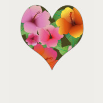 Tropical Heart T-Shirt by naturespaintbox Tropical Heart T-Shirt