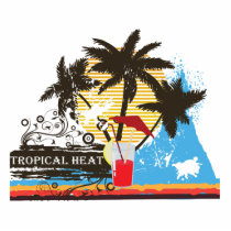 tropical heat design photo sculptures