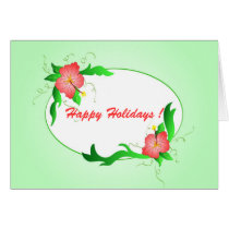 Tropical hibiscus cards