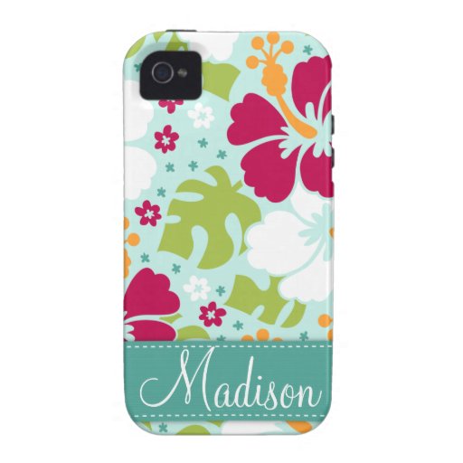 Tropical Hibiscus iPhone 4 Case
