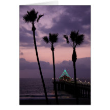 Tropical holiday greeting cards