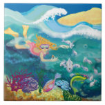tropical holiday swim tiles