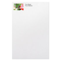 Tropical Hummingbird at Feeder Stationery