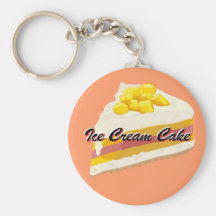 Tropical Ice Cream Cake Keychain