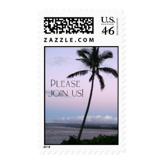 Tropical Invitation Stamp stamp