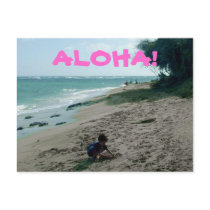 Tropical Island Beach Postcard by HawaiianParadise Tropical Island Beach Postcard