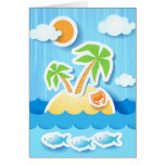 Tropical island, card