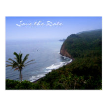 Tropical Island Destination Wedding Save the Date Post Card