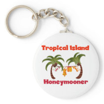 Tropical Island Honeymooner Key Chain