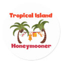 Tropical Island Honeymooner sticker