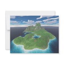 Tropical Island invitations