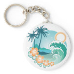 Tropical Island Keychain