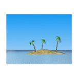 Tropical Island Postcard