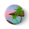 Tropical Island Sunset Button