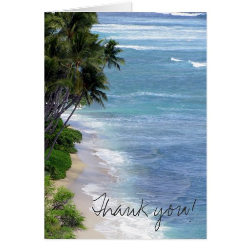 Tropical Island Thank You Card Zazzle
